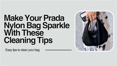 how to clean a fabric prada bag|prada bag cleaning instructions.